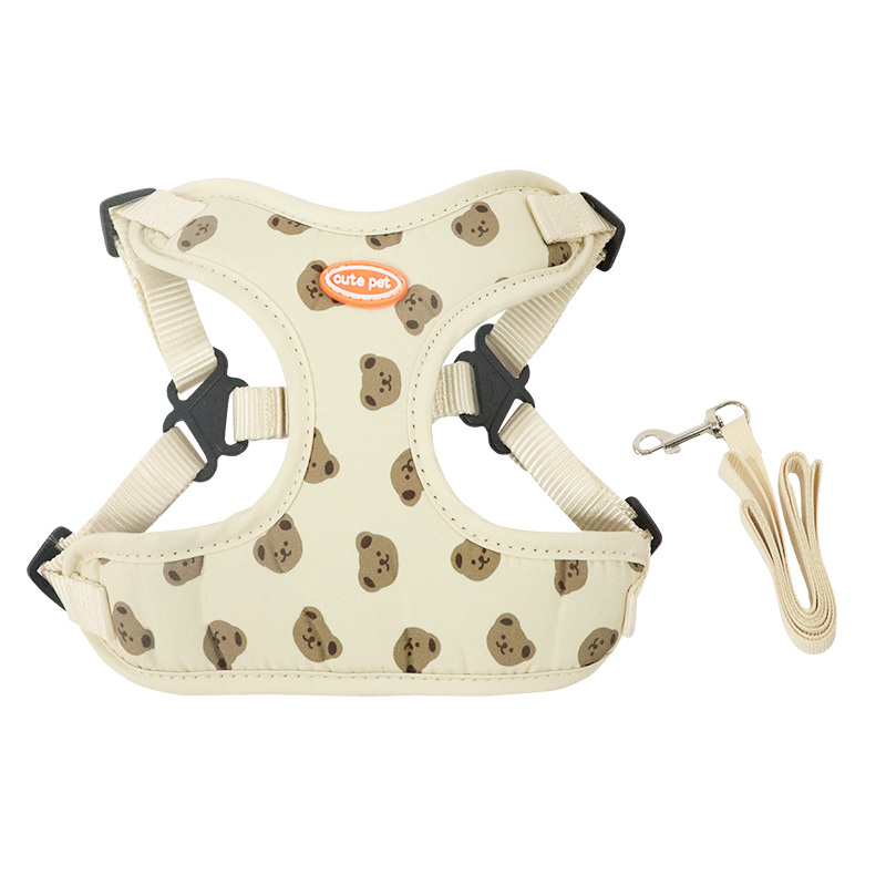 Little Bear Print Mesh Harness
