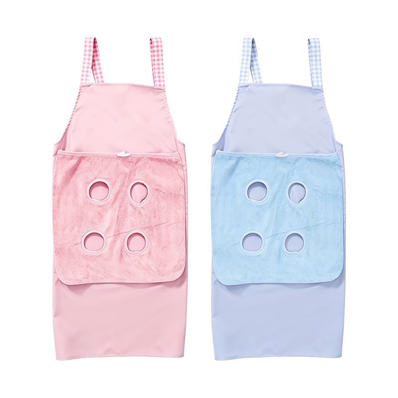 Cat holding apron