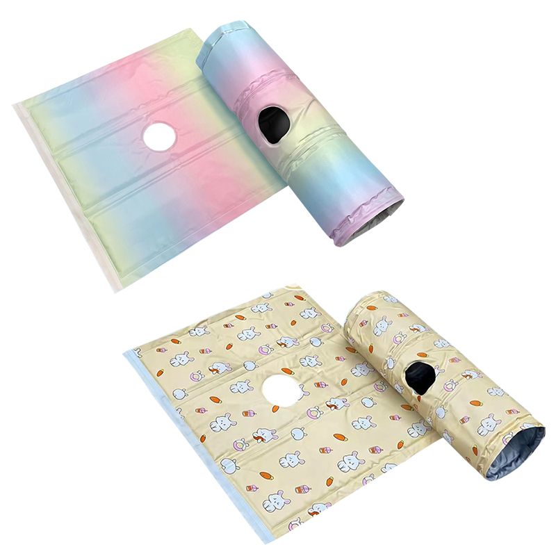 Cat Tunnel Cooling Mat Cute Bunny/Rainbow Gradient